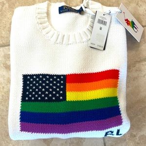 Polo Ralph Lauren white knitted Sweater. Brand new Size M